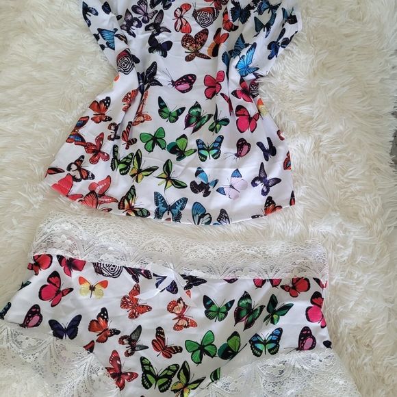 Sexy Butterfly Pajamas in Short - Picture 2 of 3